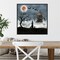 Harvest Moon I by Grace Popp 22-in. W x 22-in. H. Canvas Wall Art Print Framed in Black